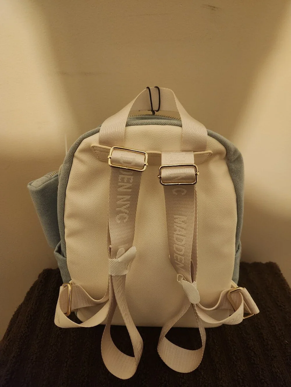 Madden NYC NWT Light Blue Denim Mini Backpack